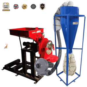 15 hp atta chakki - side view -  reindeer machinery