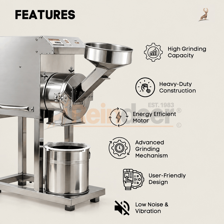 2 hp atta chakki – அம்சங்கள் – ரெயின்டீர் மெஷினரி