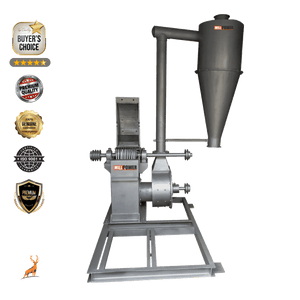 20 hp masala grinder - front view - reindeer machinery