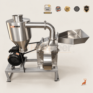 chilli grinding machine - main machine view - reindeer machinery