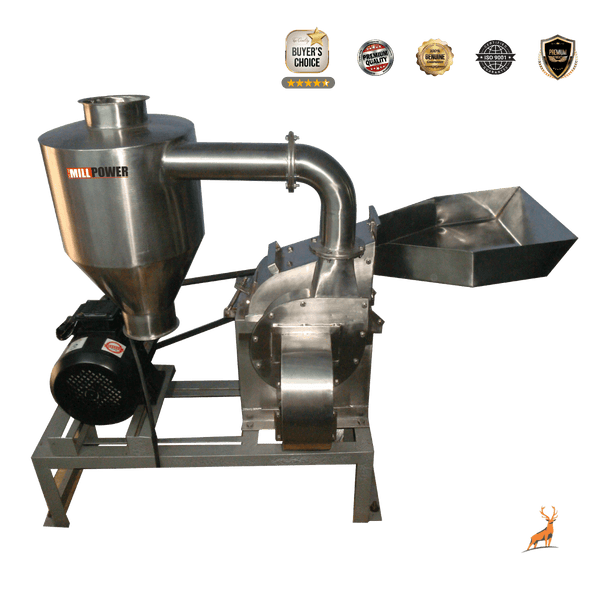 chilli grinding machine - main machine view - reindeer machinery