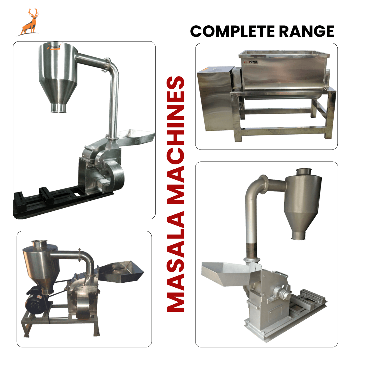 chilli grinding machine - ss304 plant - reindeer machinery