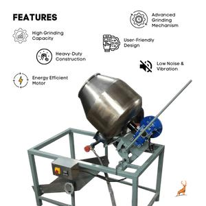 electric roaster machine - features - reindeer machinery
