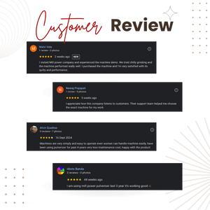 haldi pisne ki machine - customer review - reindeer machinery