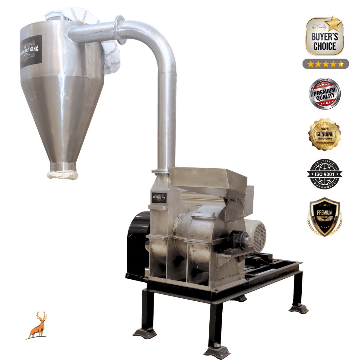 turmeric grinding machine - ss304 food grade- reindeer machinery